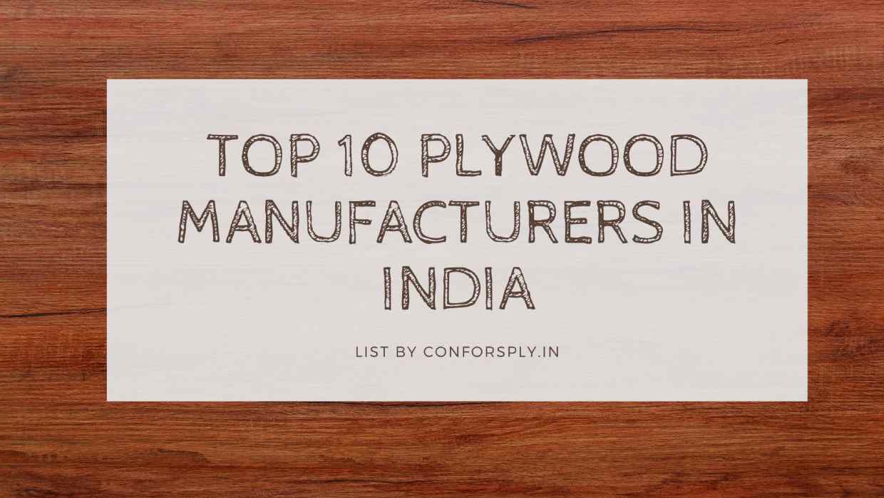 Top Plywood Manufacturers In India