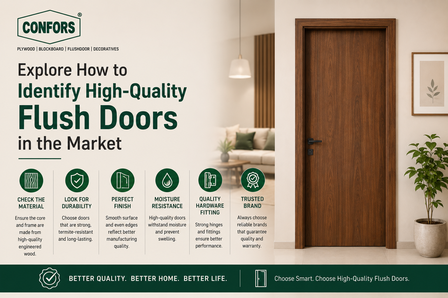 How to Identify High-Quality Flush Doors in the Market
