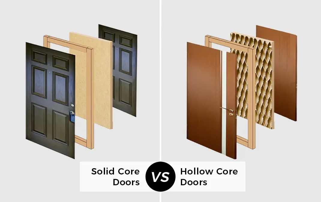 Solid Core vs Hollow Core Flush Doors: What’s the Difference?