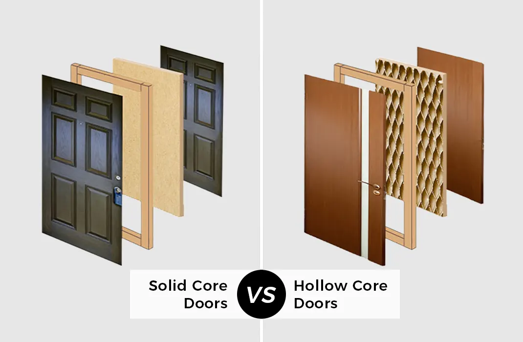 Solid Core vs Hollow Core Flush Doors: What’s the Difference?