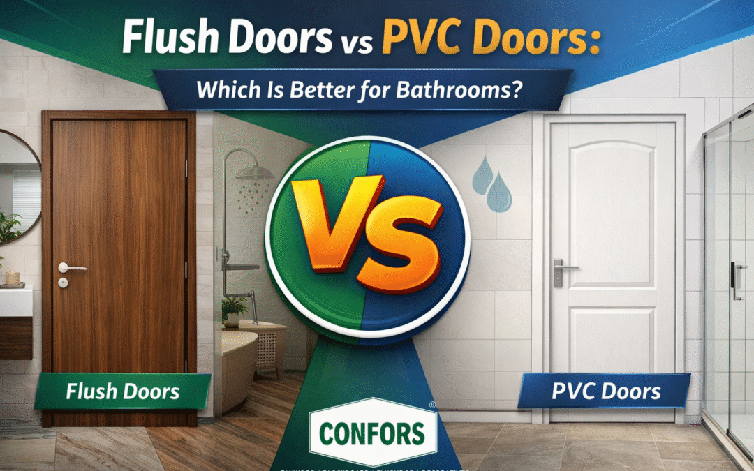 Flush Doors vs PVC Doors: Which Is Better for Bathrooms? 