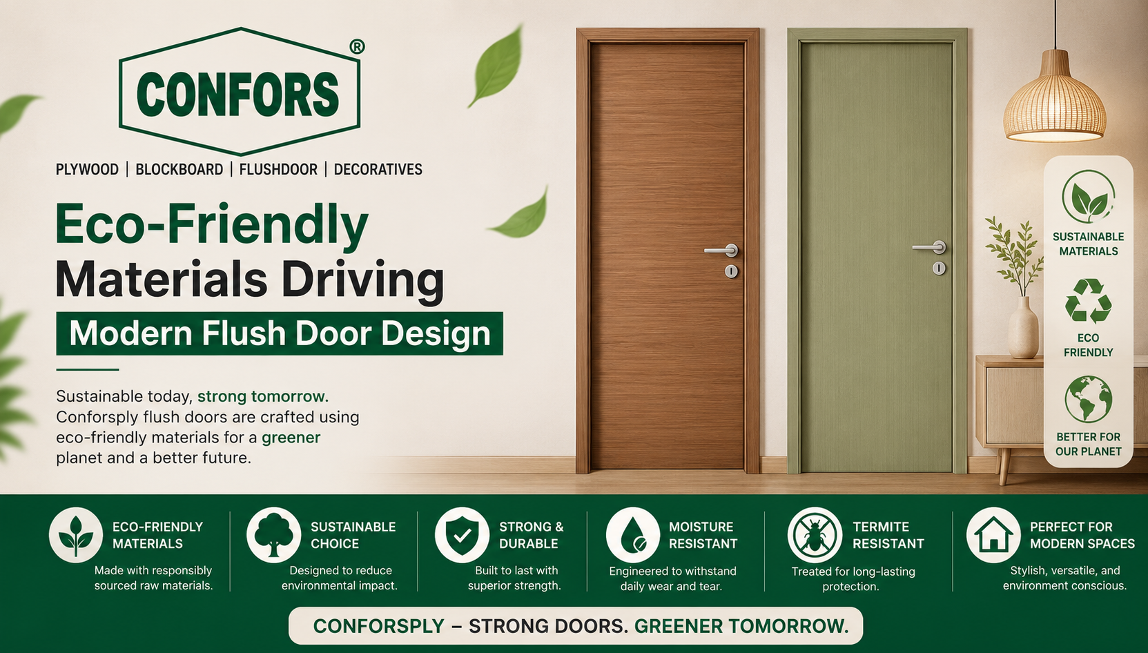 Eco-Friendly Materials Driving Modern Flush Door Design