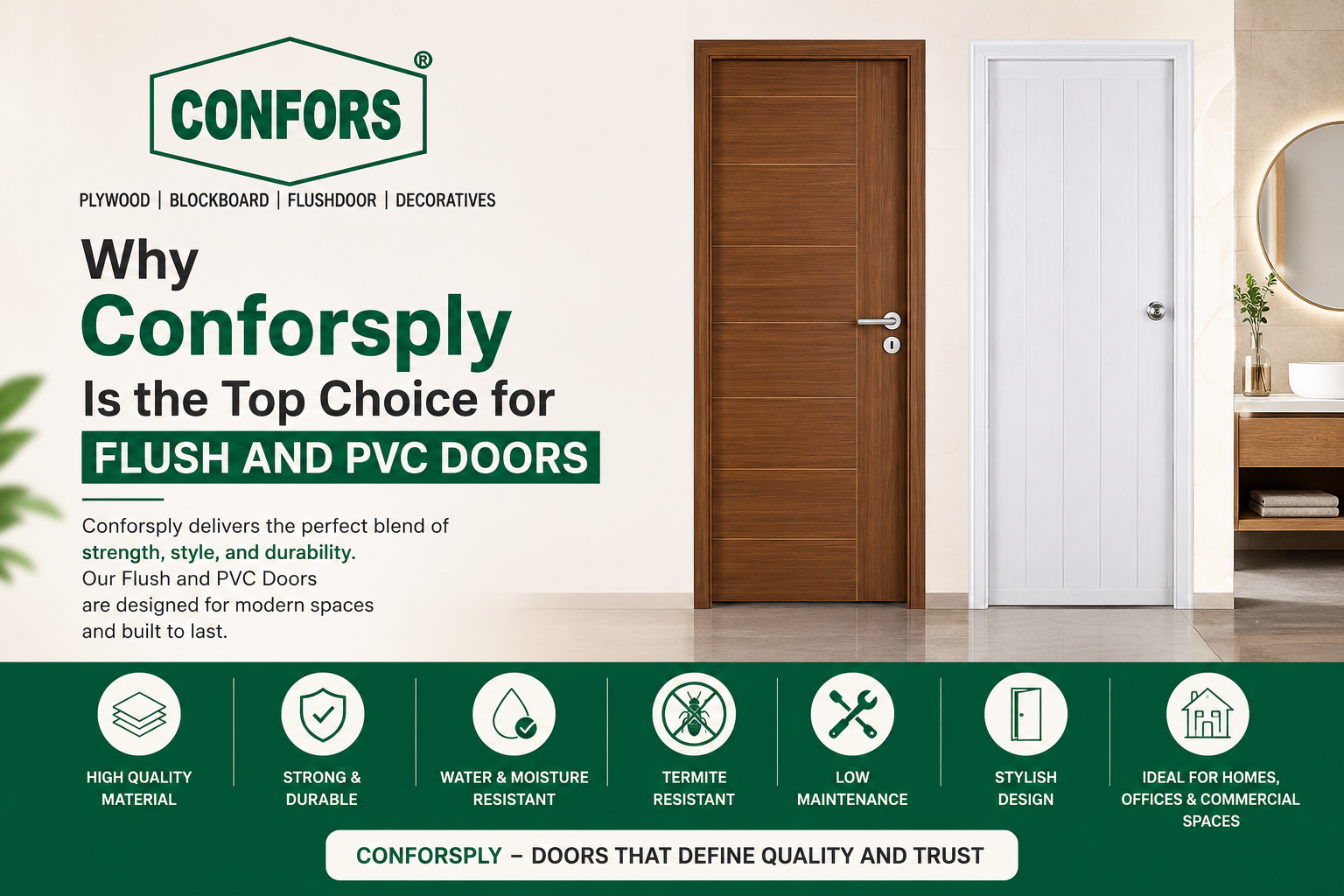Why Conforsply Is the Top Choice for Flush and PVC Doors