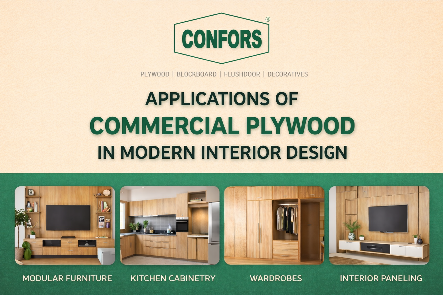 Applications of Commercial Plywood in Modern Interior Design
